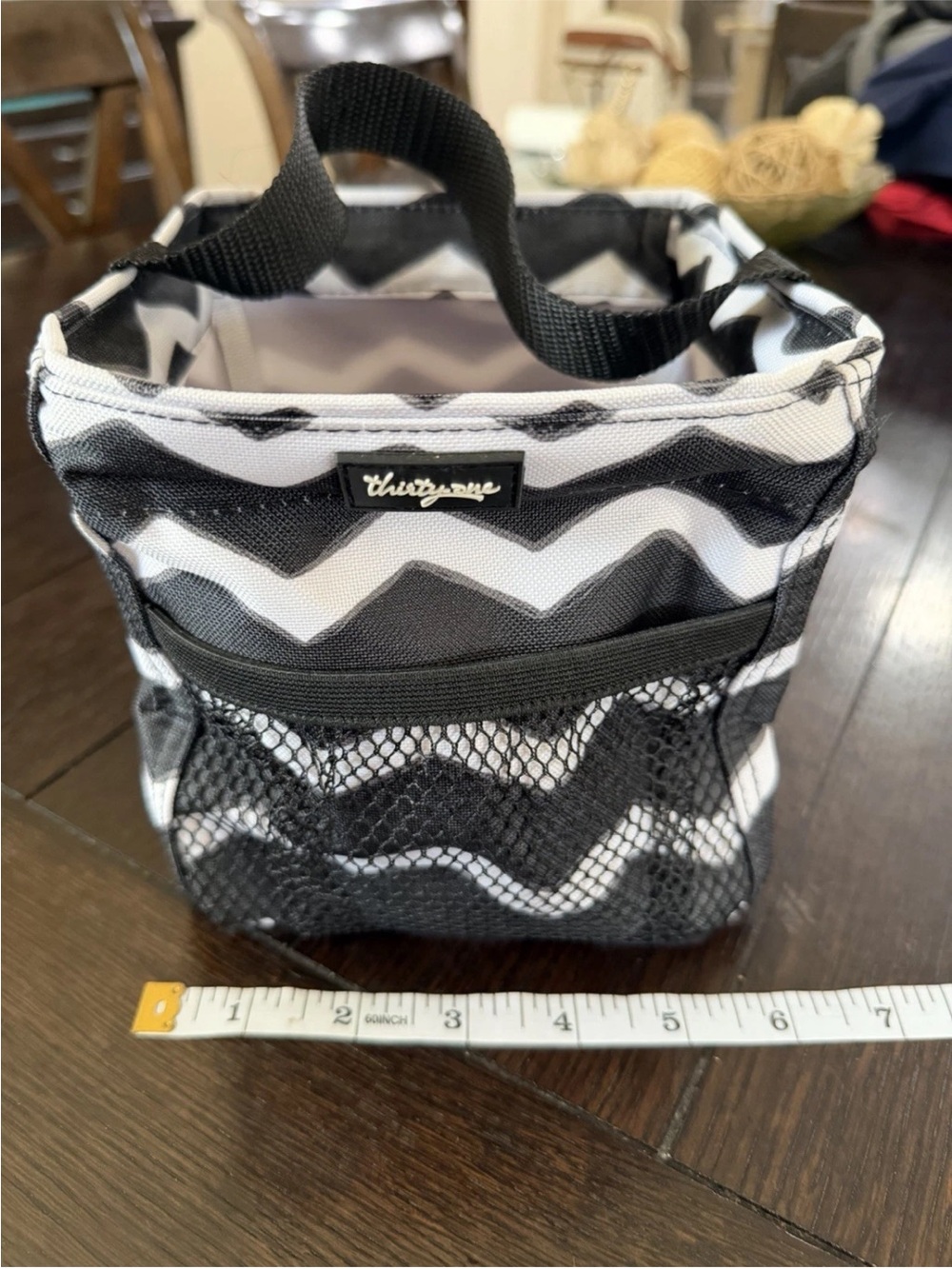 thirty-one Black and White Chevron Cosmetic Caddy